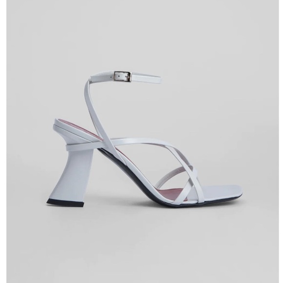 By Far nappa leather white sandals - Picture 7 of 7